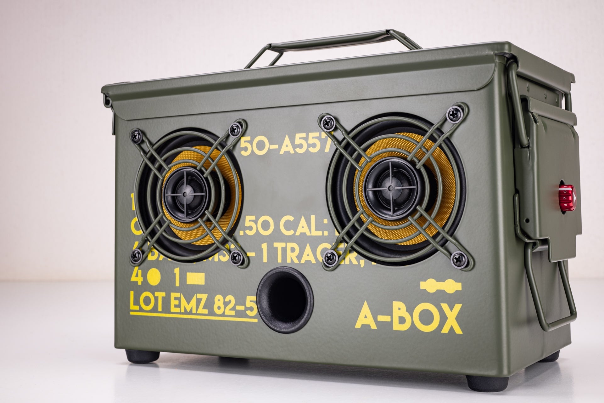 olive drab green wireless speaker