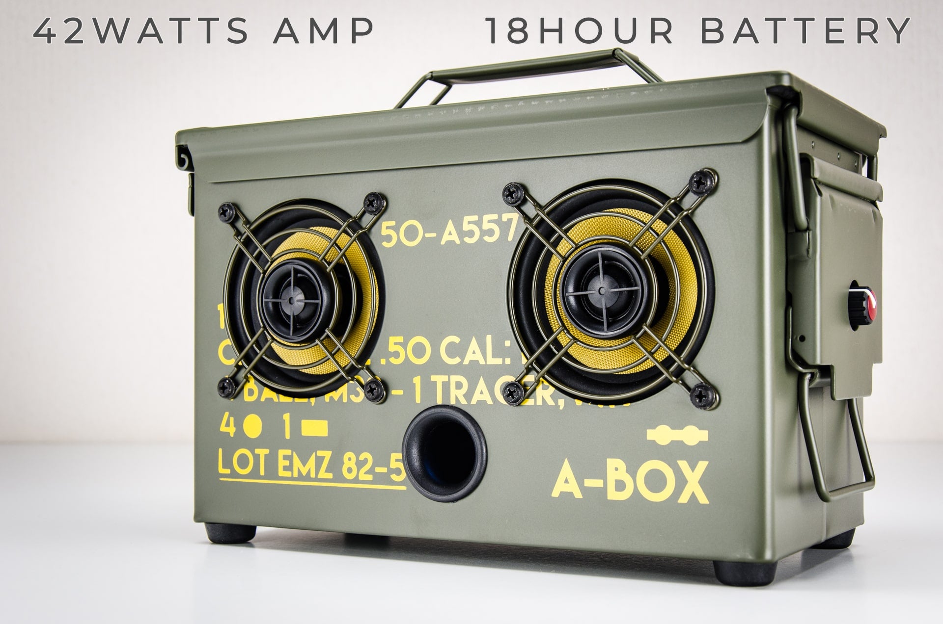 green ammo can-shaped portable speaker