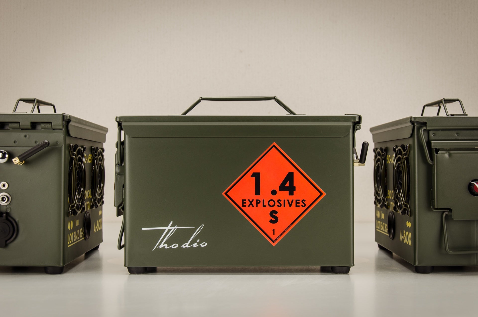 best bluetooth speaker 2017 review ammo can speaker boombox outdoor waterproof wifi army ammobox speakers camping tailgating portable powerful custom original Thodio A-BOX