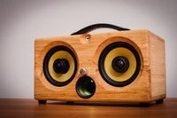 Thumbnail for ultimate wooden aptX bluetooth audiophile boombox airplay speaker apple dock for iphone, thodio iBox teak oak zebrawood beech bamboo pono speakers pono wireless pono iphone app pono android app pono bluetooth