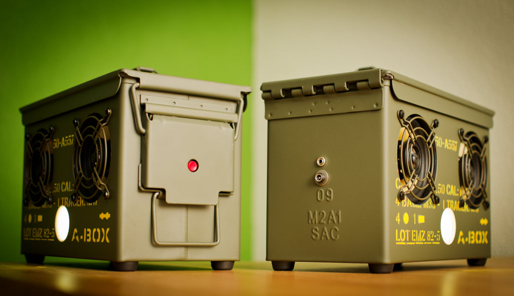wireless ammo can bluetooth speaker