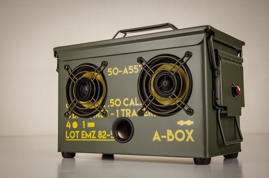 New for the 2017 A-BOX Ultimate Ammo Can Speaker