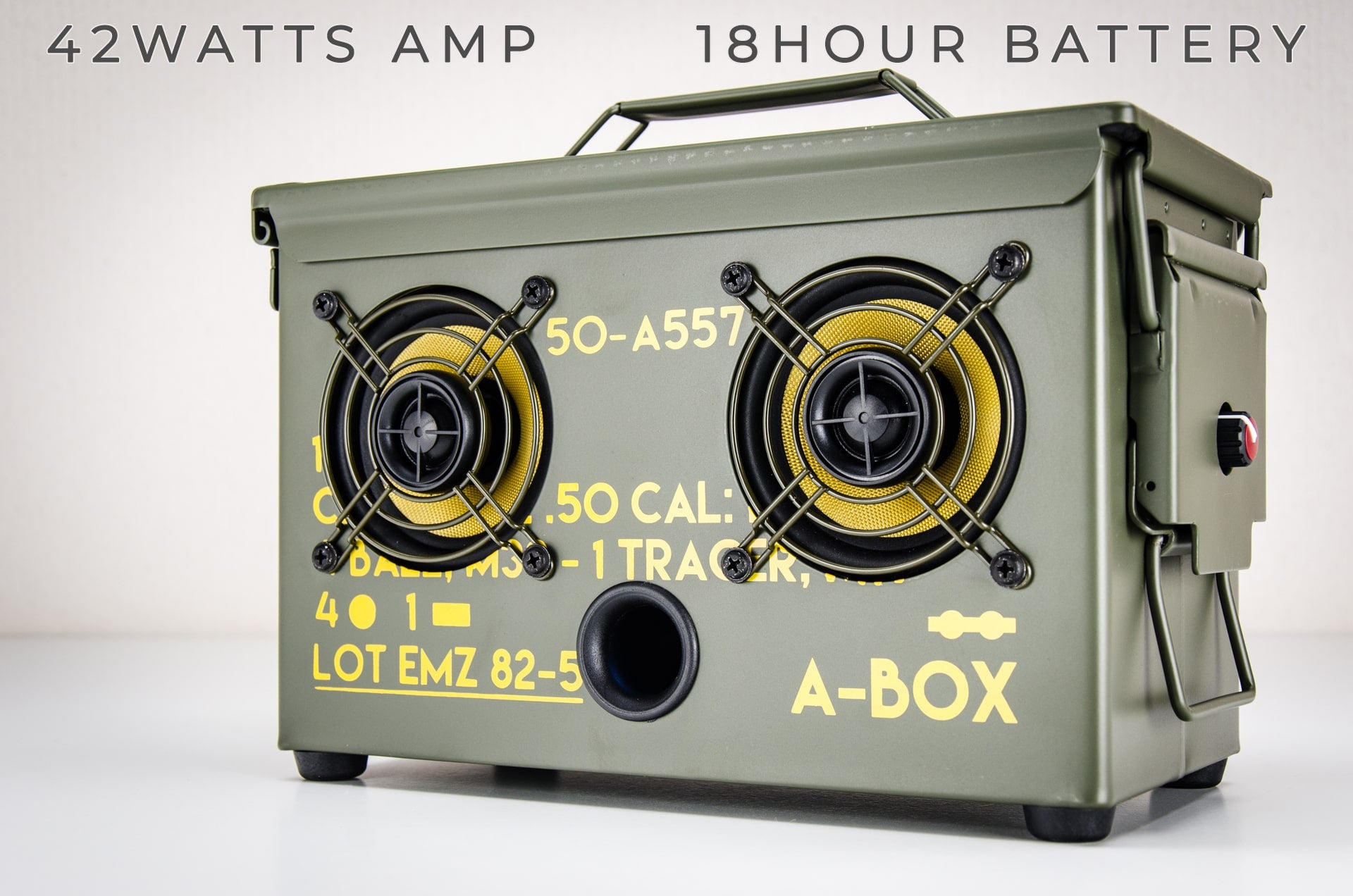 9MM A-BOX™ The Original Ammo Can Speaker 2021