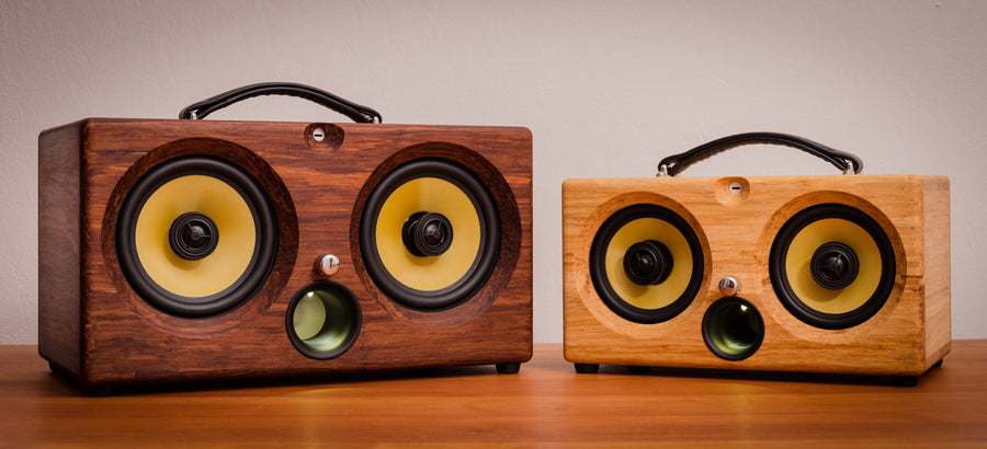 THODIO IBOX™ XC High Density Chocolate Bamboo Speaker 11 Best airplay speaker 2015 review wifi bluetooth speakers aptx new latest ultimate coolest speakers available wood solid woods wooden vintage hipster audiophile tk2050 sta508 sta516 tripath amplifier guitar amplifier HD sound music high resolution Thodio
