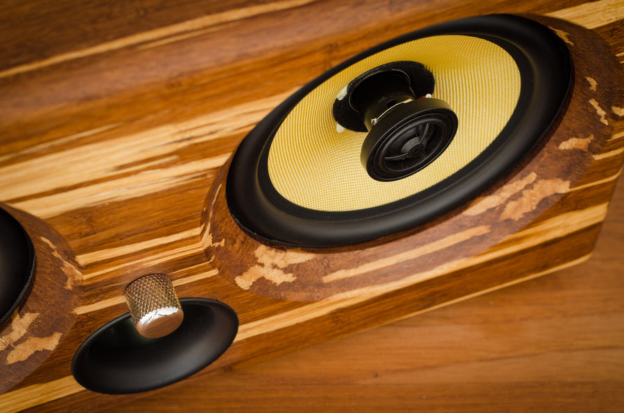 THODIO IBOX™ XC High Density Tiger Stripe Bamboo Speaker- Limited Edition 9 Best airplay speaker 2015 review wifi bluetooth speakers aptx new latest ultimate coolest speakers available wood solid woods wooden vintage hipster audiophile tk2050 sta508 sta516 tripath amplifier guitar amplifier HD sound music high resolution boombox