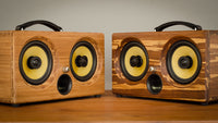 Thumbnail for Best airplay speaker 2015 review wifi bluetooth speakers aptx new latest ultimate coolest speakers available wood solid woods wooden vintage hipster audiophile tk2050 sta508 sta516 tripath amplifier guitar amplifier HD sound music high resolution boombox