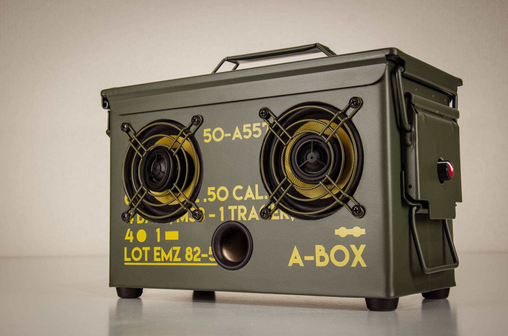 best bluetooth speaker 2017 review ammo can speaker boombox outdoor waterproof wifi army ammobox speakers camping tailgating portable powerful custom original Thodio A-BOX