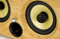 Thumbnail for best bluetooth speaker best wireless speakers 2017 wifi portable bamboo wood wooden kevlar audiophile vintage interior design retro multi-room high-res 192khz aptx soundbar Thodio iBox XC natural