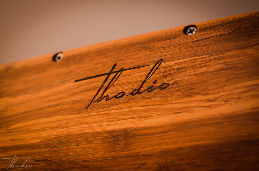THODIO IBOX™ XC High Density Chocolate Bamboo Speaker 7 best wireless speakers review 2016 test bluetooth wifi airplay portable boombox outdoor beach party exclusive luxury speaker bamboo wood teak kevlar power hifi audiophile hipster handmade manmade battery li-ion custom special present gift christmas