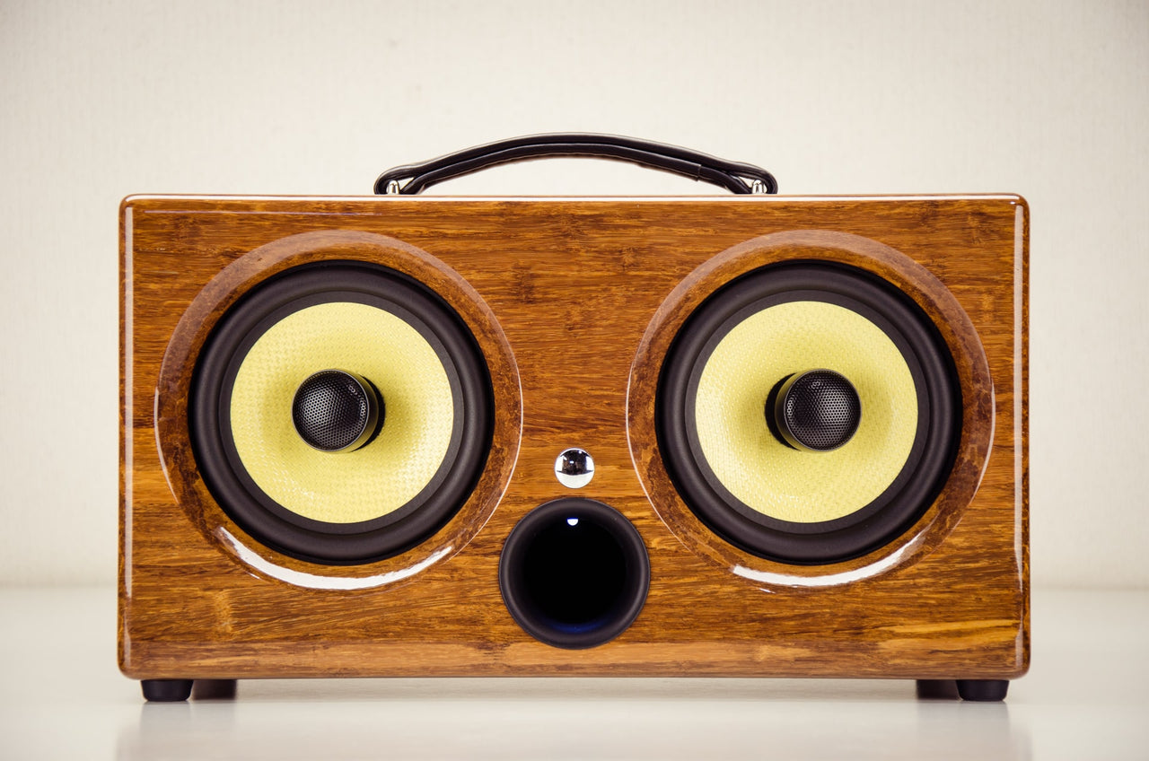 best wireless speakers review design bamboo wood wooden ibox xc wifi bluetooth audiophile golf speaker custom outdoor
