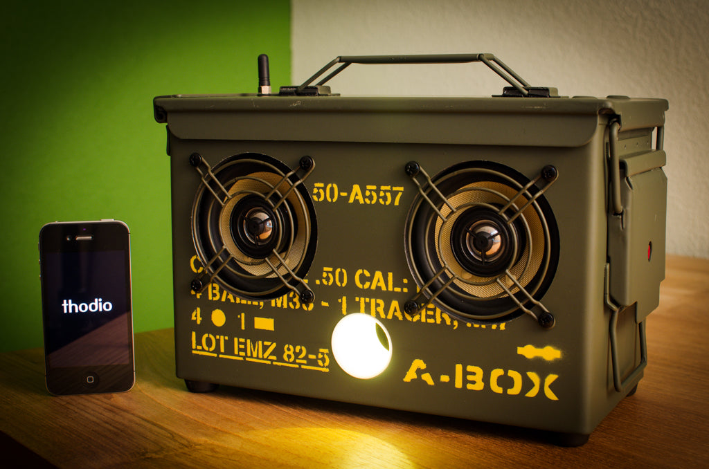 Thodio .50 CAL A-BOX™ The Original Ammo Can Boombox