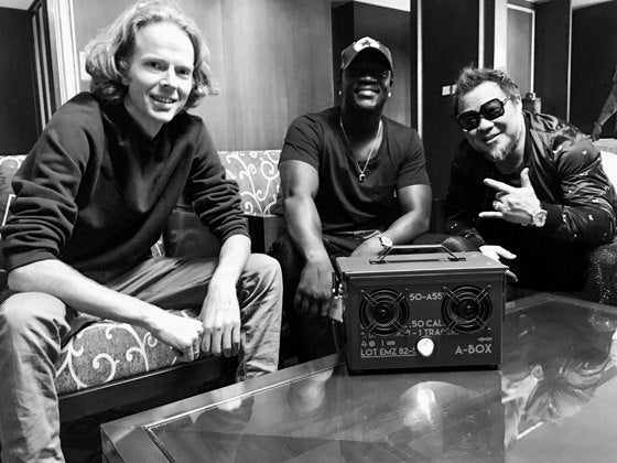 Akon with the A-BOX