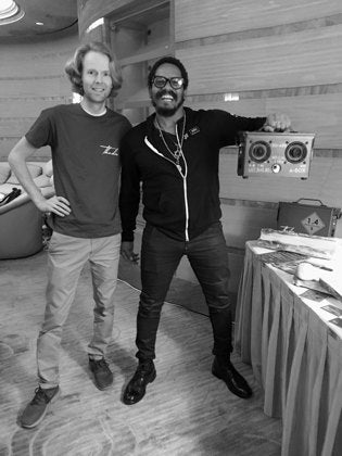 Rohan Marley with the A-BOX